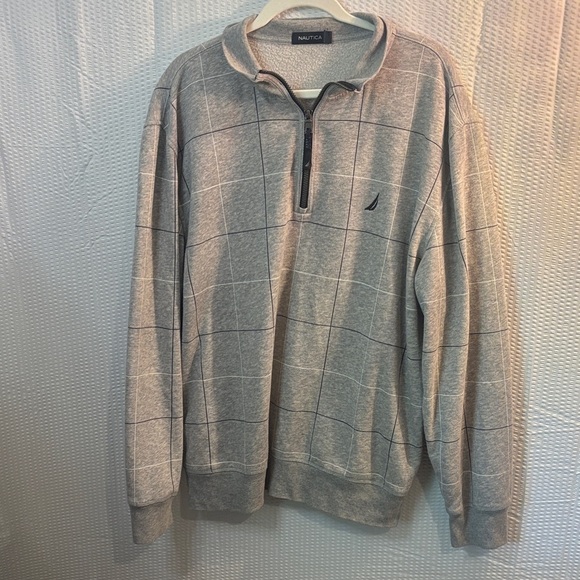 Nautica Men's Zip-Up Sweater in Gray 0124 - Picture 1 of 5